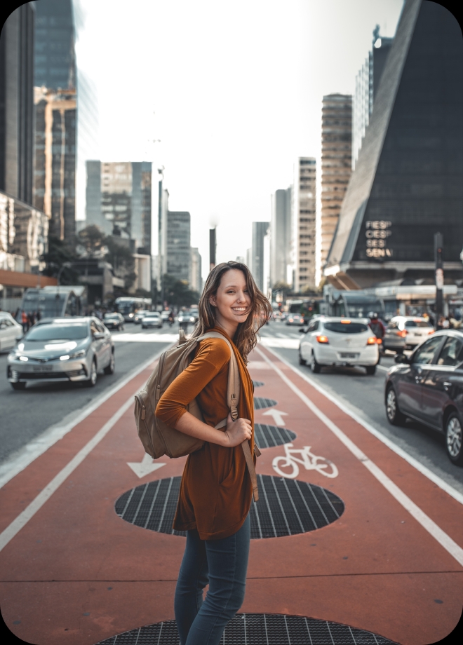 Girl holding a phone