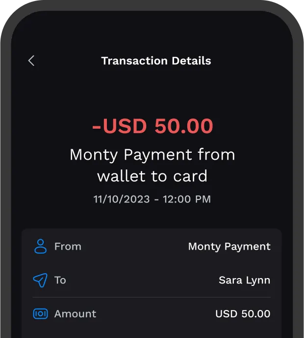 Send money locally & abroad between Mymonty users